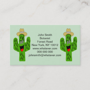 Cactus Design Personalised Business Card