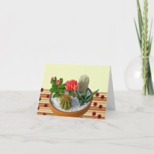 Cactus Dish Garden Note Card