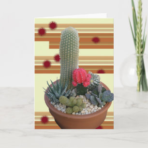 Cactus Dish Garden Note Card #2