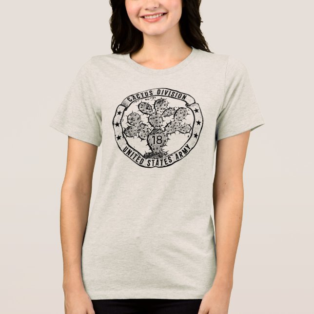 Cactus Division Vintage Emblem Tri-Blend Shirt (Front)