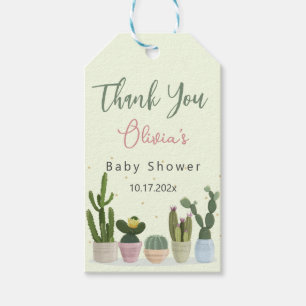 Cactus Fiesta Baby Shower  Gift Tags