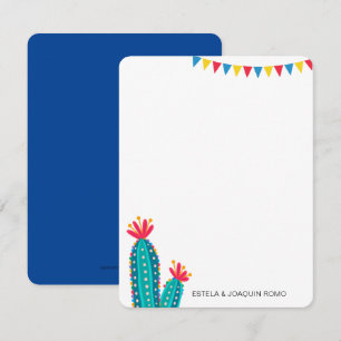 Cactus Fiesta Personalised Note Cards