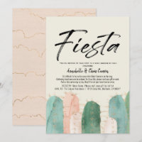 Cactus Fiesta Pink Baby Shower by Mail