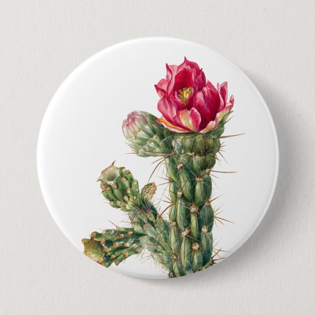Cactus Flower 7.5 Cm Round Badge (Front)