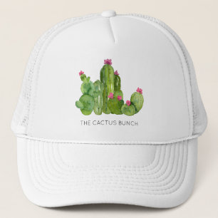 Cactus Flower Art Southwest Desert Prickly Pears Trucker Hat