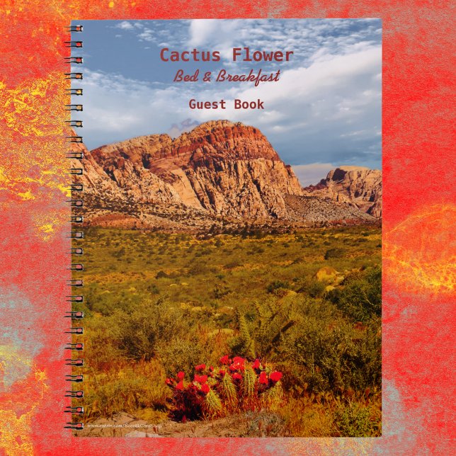 Cactus Flower B&B Guest Book Southwest Desert  (Creator Uploaded)