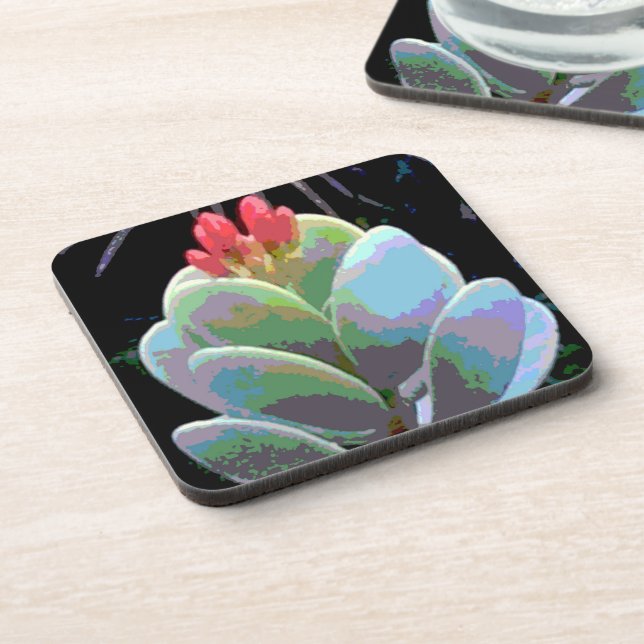 Cactus Flower Buds Coaster (Left Side)