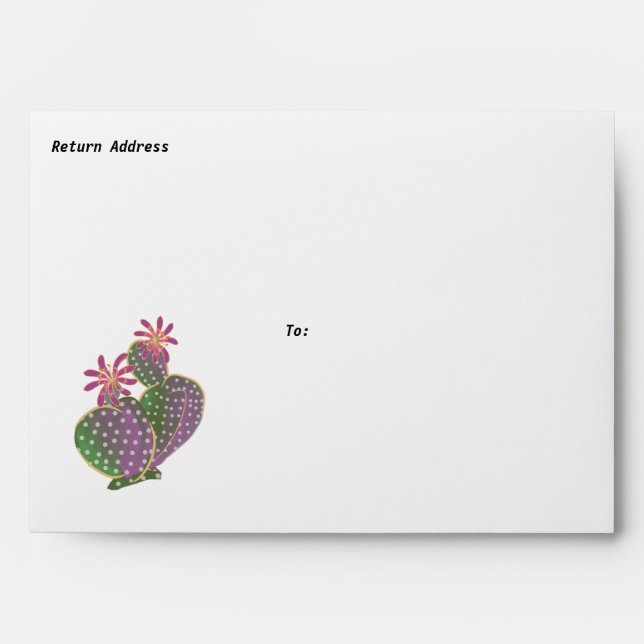 Cactus Flower Envelope (Front)