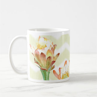 cactus flower & orchid coffee mug