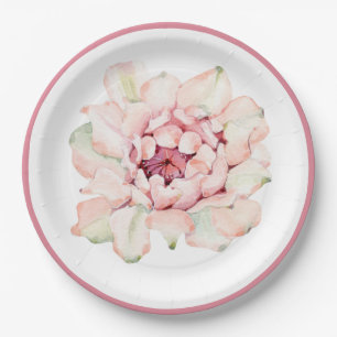 Cactus Flower Paper Plate