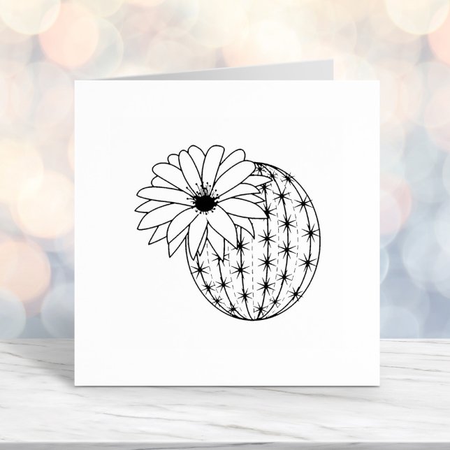 Cactus Flower Self-inking Stamp (Creator Uploaded)