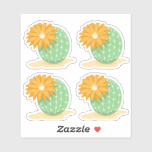 Cactus Flower Set of 4