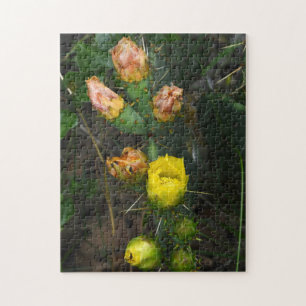 Cactus Flower Yellow and Pink Nature Wild Puzzle