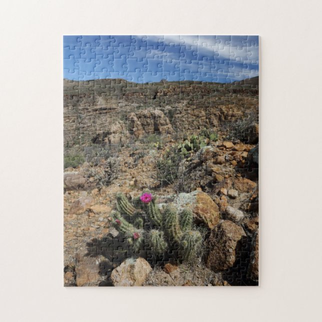Cactus Flowering Jigsaw Puzzle (Vertical)
