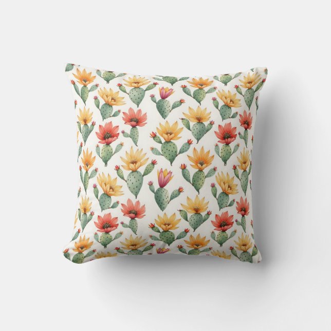 Cactus Flowers Cushion (Front)