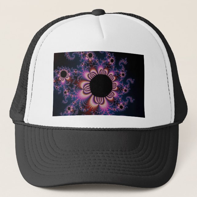 Cactus Flowers - Fractal Trucker Hat (Front)