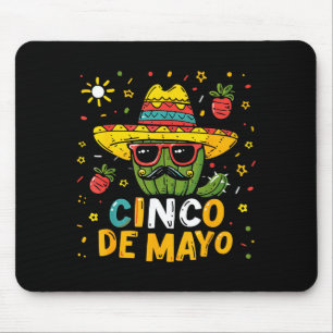 Cactus - Funny Cinco De Mayo Men Women Mexico Mexi Mouse Pad