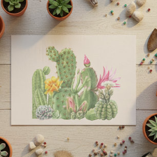 Cactus Garden Cacti Southwest watercolor  Tissue Paper