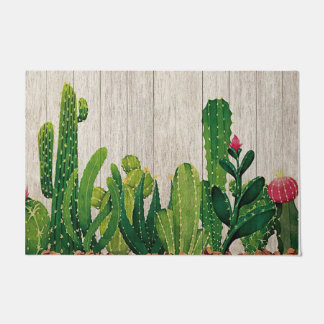 Cactus Garden Mat, Funny Cacti Home Doormat Decor