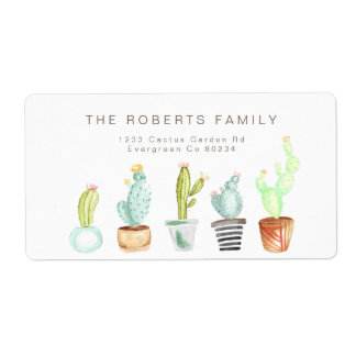 Cactus Garden | Watercolor Address