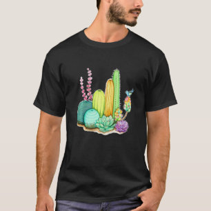 Cactus Gardening Apparel Cactus Succulent Plant Sa T-Shirt