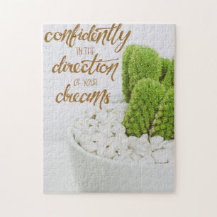 Cactus Go Confidently Jigsaw Puzzle