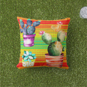 Cactus Graphic Design Cushion
