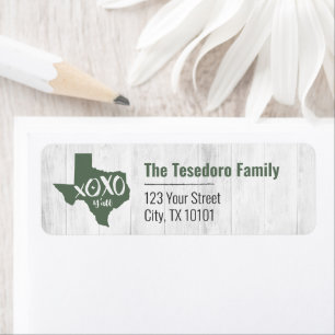 Cactus Green XOXO, Y'all - Texas State Shape