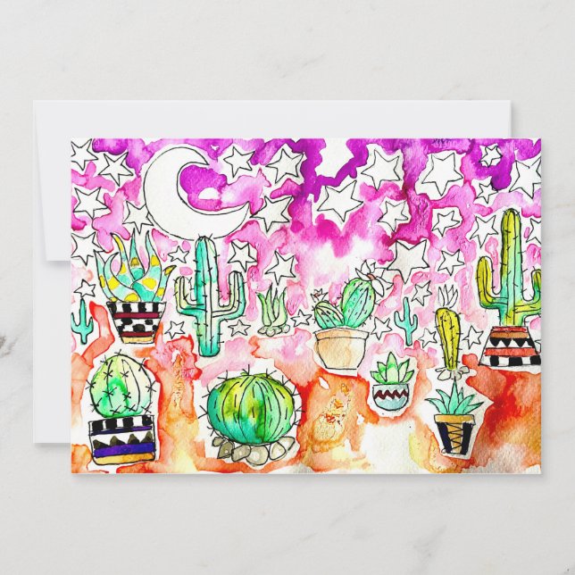 Cactus Greeting Card (Front)