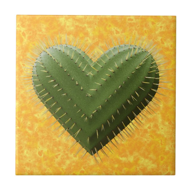 Cactus Heart Tile (Front)