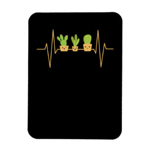Cactus Heartbeat Magnet