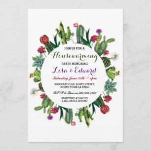 Cactus Housewarming Party Invite Fiesta New Home