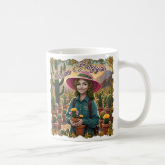 Cactus Hugger Coffee Mug – Whimsical Desert Garden