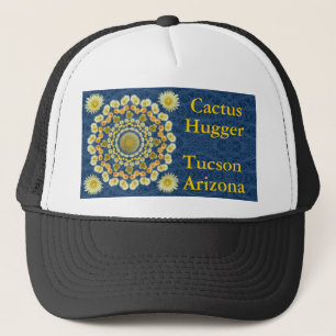 Cactus Hugger Hat with Barrel Cactus Mandala 1