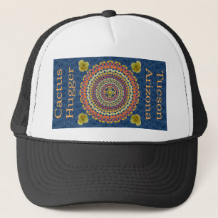 Cactus Hugger Hat with Barrel Cactus Mandala 2