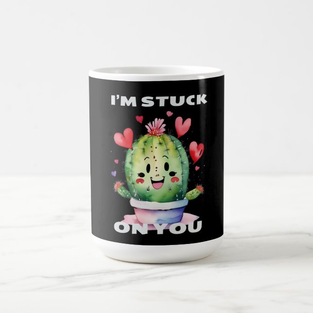 Cactus I'm Stuck On You Coffee Mug (Center)