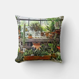 Cactus in Greenhouse Cushion