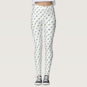Cactus in pots leggings