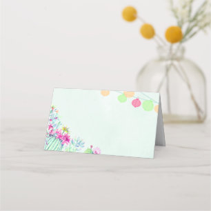 Cactus Lantern Fiesta Succulents Wedding Place Card