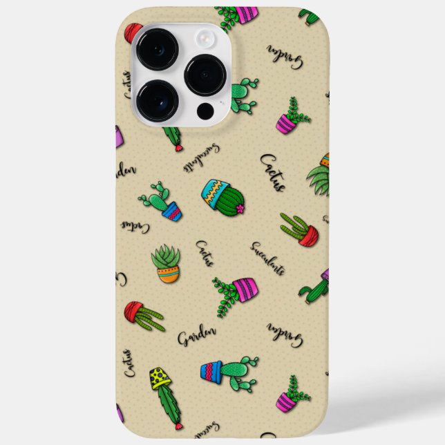 Cactus Line House Case-Mate iPhone Case (Back)