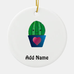Cactus Love Ceramic Tree Decoration