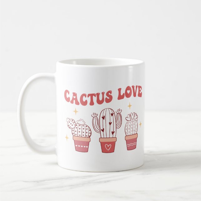 Cactus Love Coffee Mug (Left)