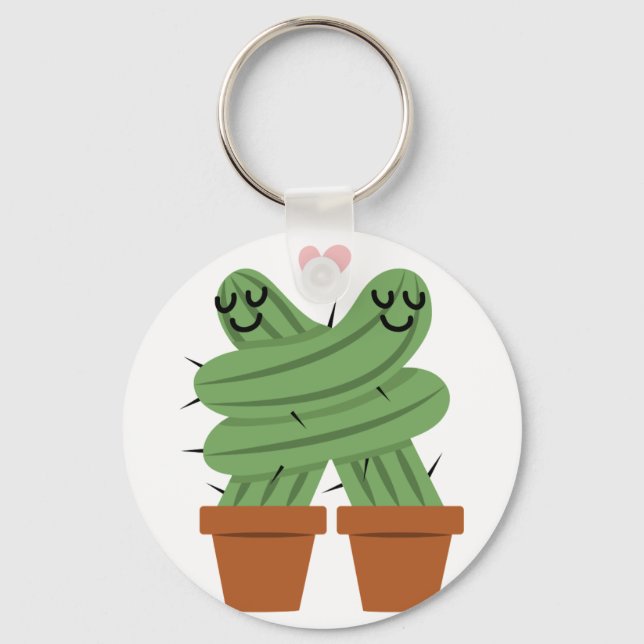 Cactus Love Key Ring (Front)