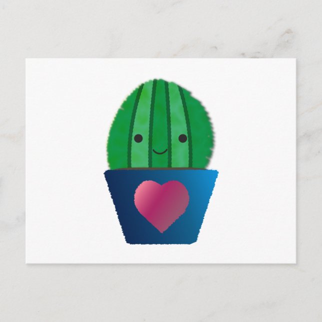 Cactus Love Postcard (Front)
