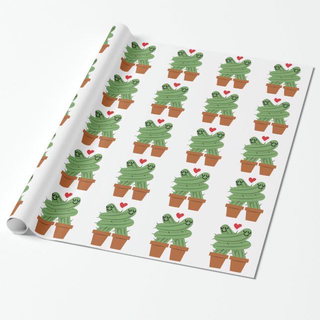 Cactus Love Wrapping Paper (Unrolled)