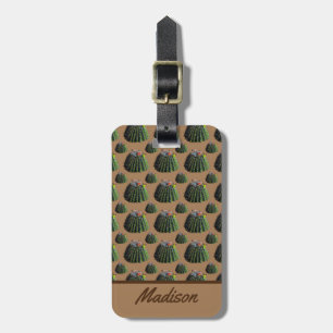 Cactus Luggage Tag - Optional Personalisation