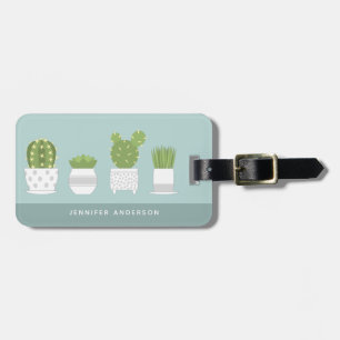 Cactus Luggage Tags