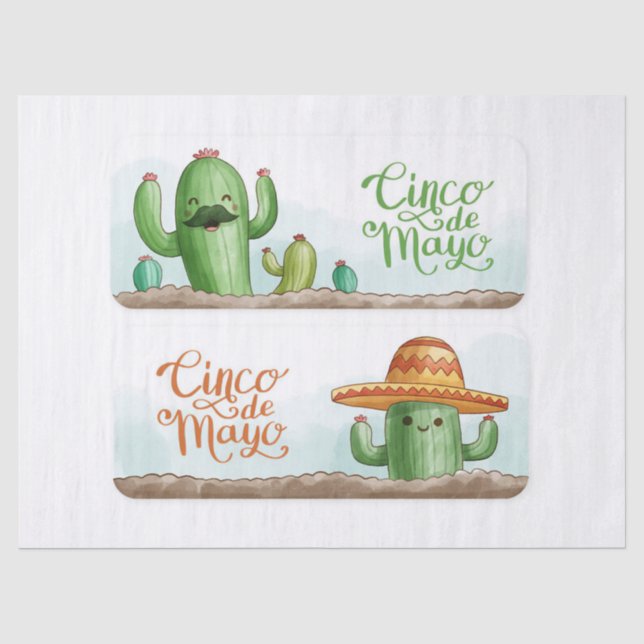 Cactus Mayo Tissue Paper (Front)