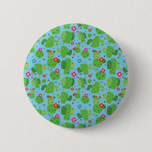 Cactus Me Outside (Blue) - Button