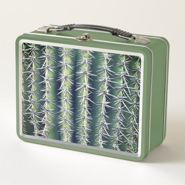 Cactus Metal Lunch Box (Front)